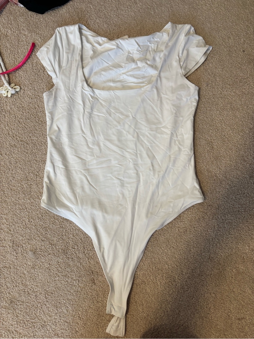 Ardene White Scoop Neck Bodysuit